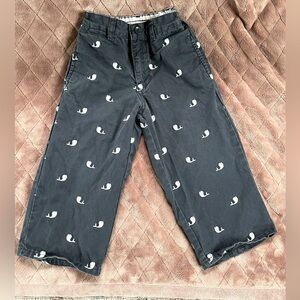 Baby Gap embroidered whale pants